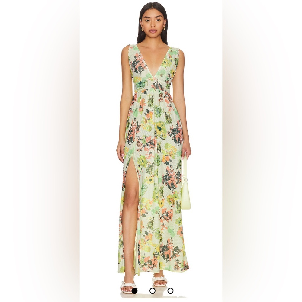 Maaji Clementina Maxi Dress in Multicolor floral print size S